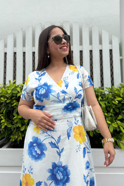 Blue Reverie Midi Dress
