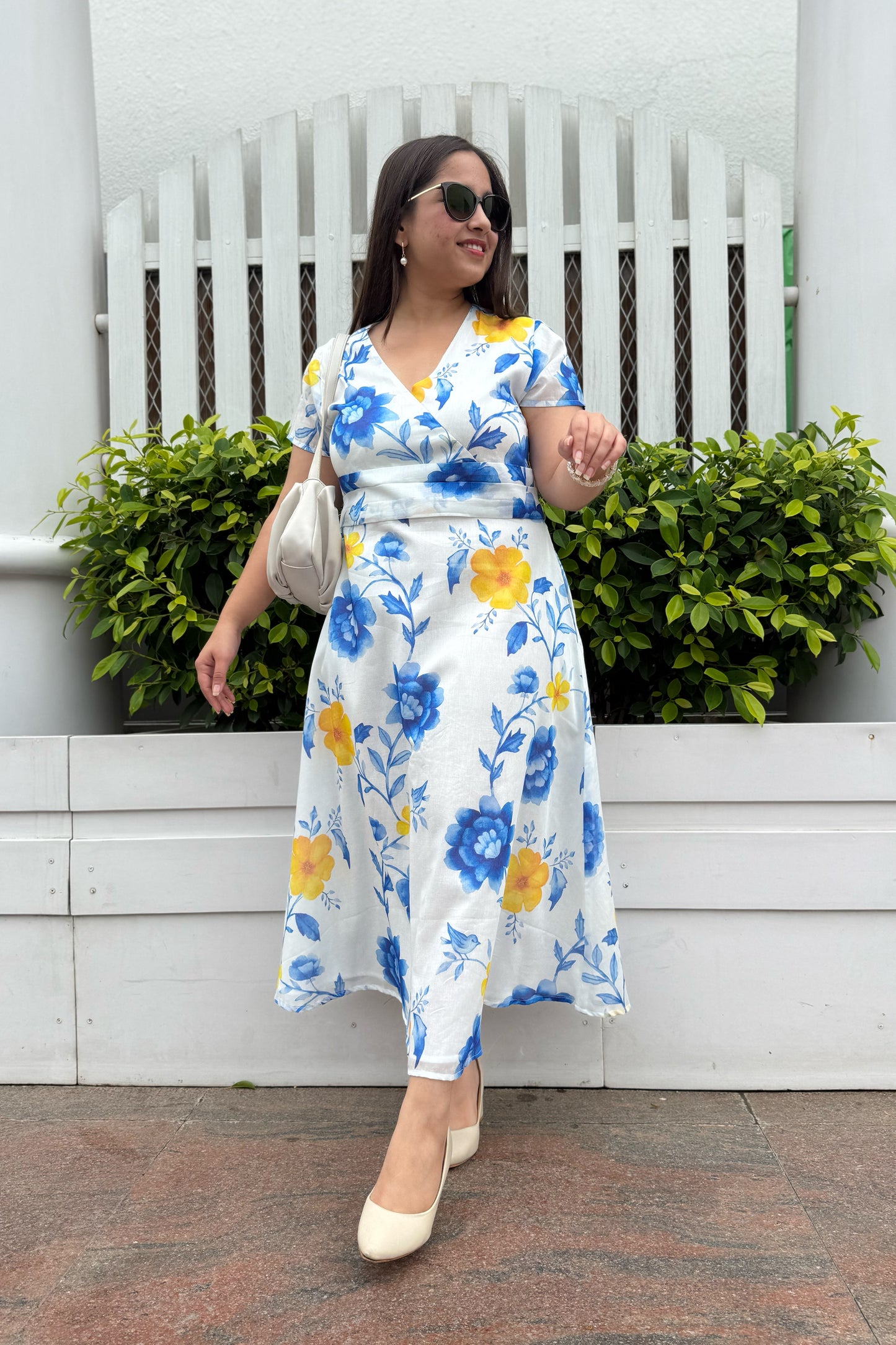 Blue Reverie Midi Dress