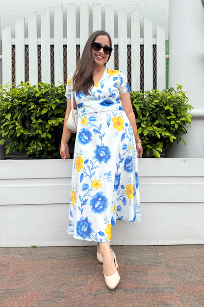 Blue Reverie Midi Dress