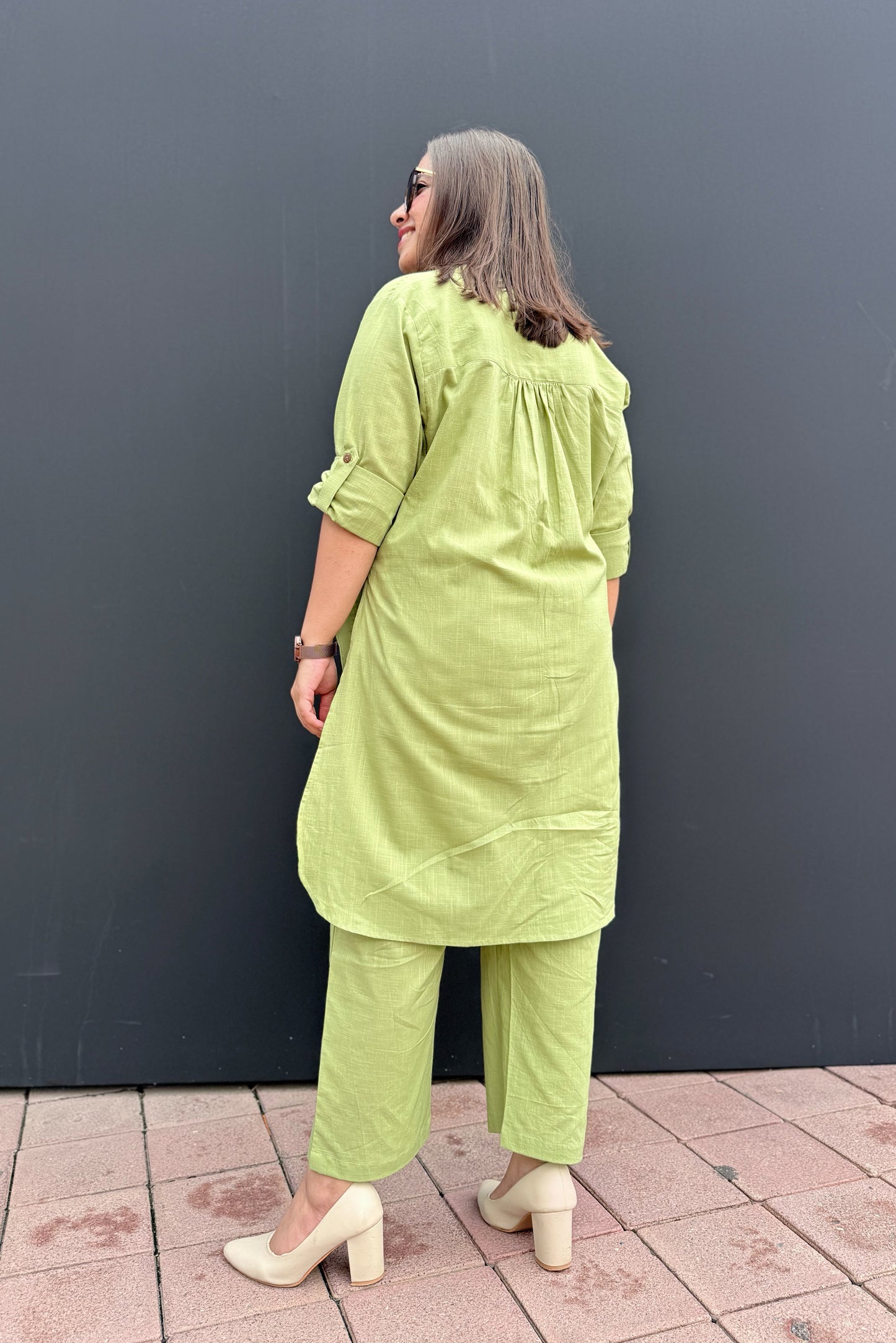 Pista Green Kurta Co-ord Set