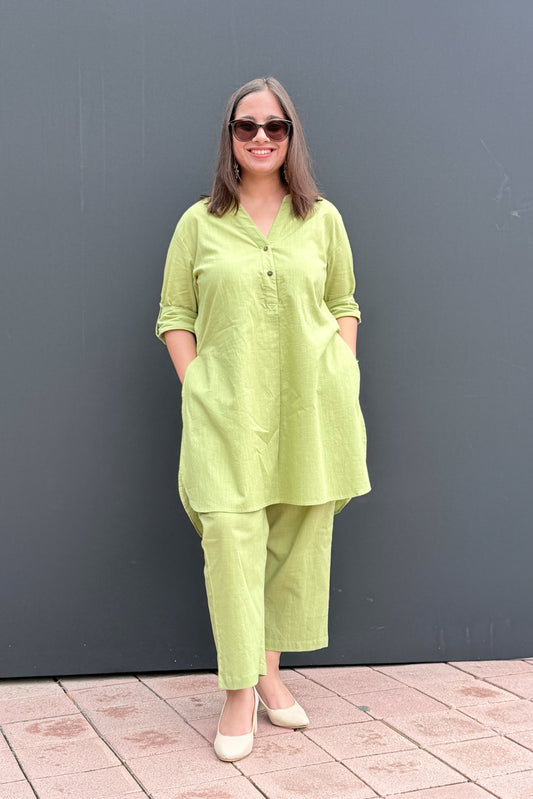 Pista Green Kurta Co-ord Set