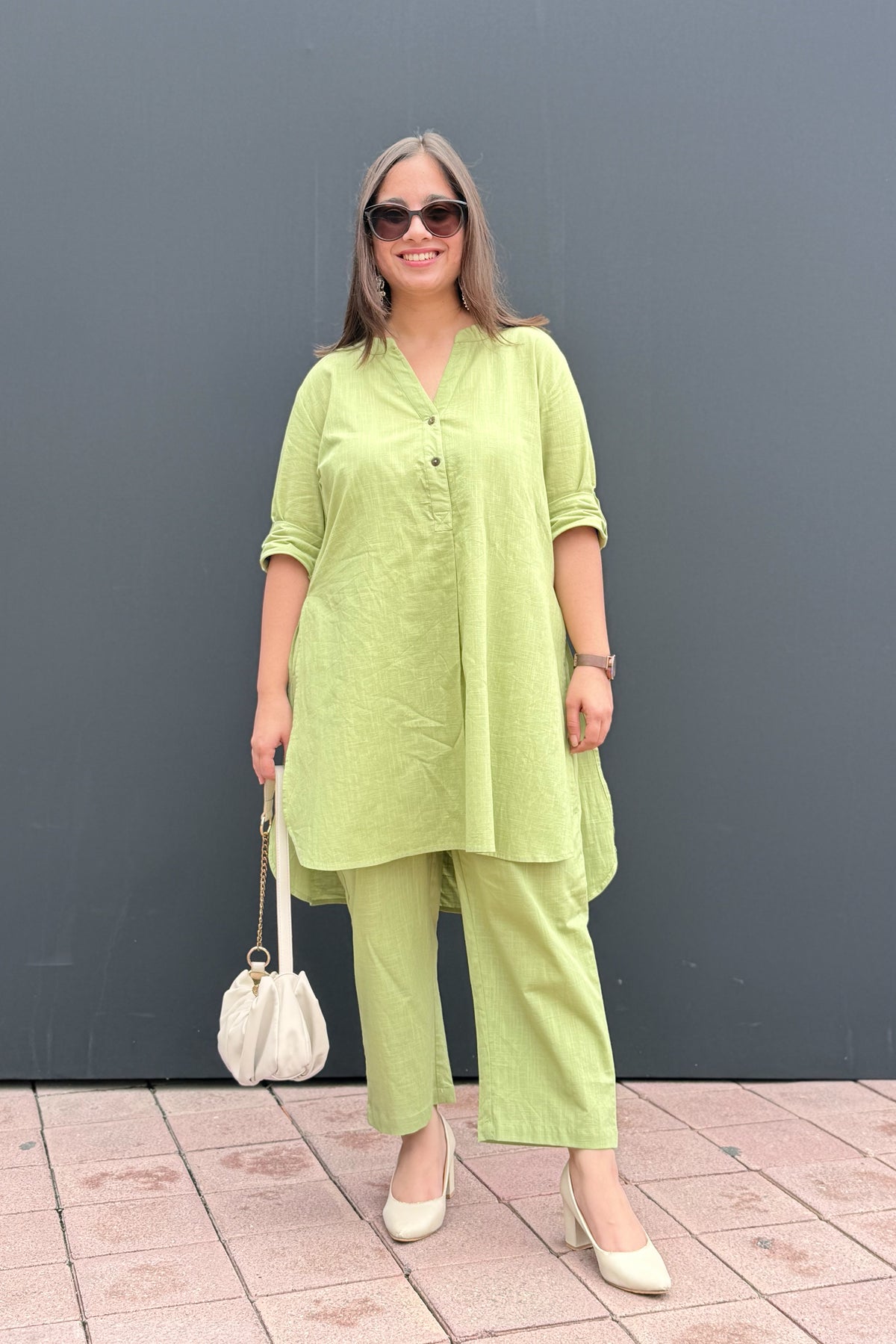Pista Green Kurta Co-ord Set