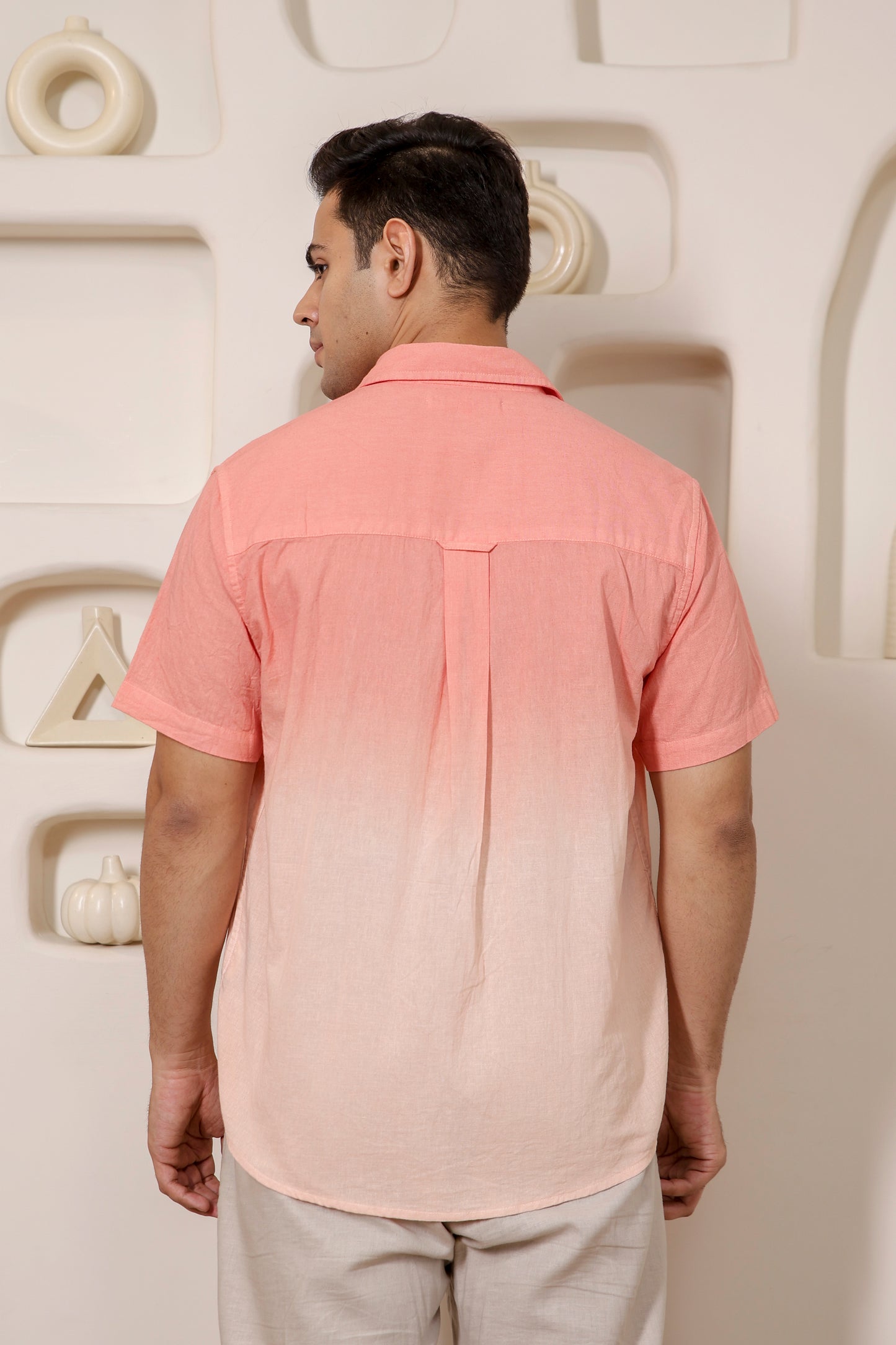 Peach Please Half Sleeve Shirt