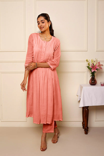 Soft Blush Kurta Set