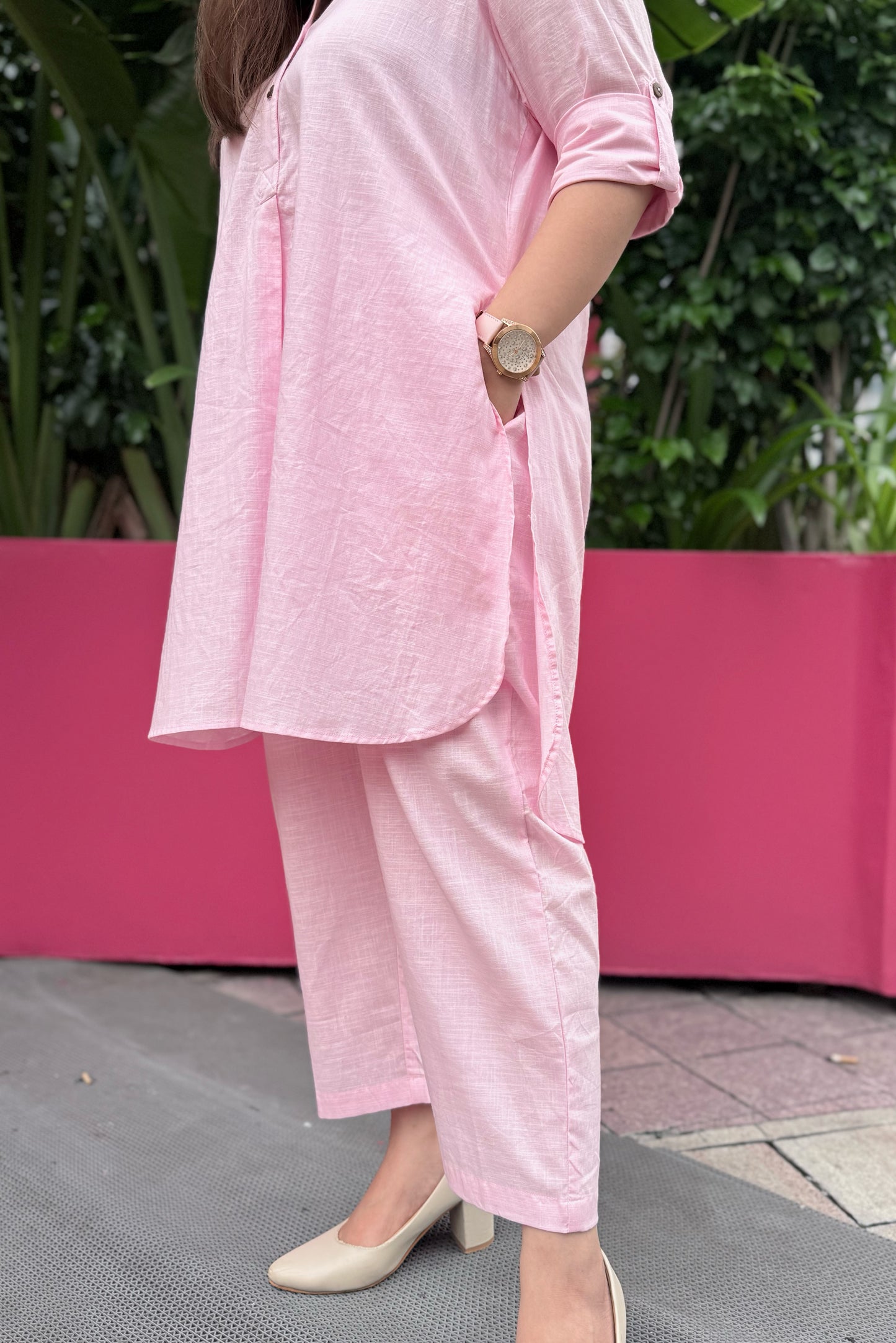 Petal Pink Kurta Co-ord Set