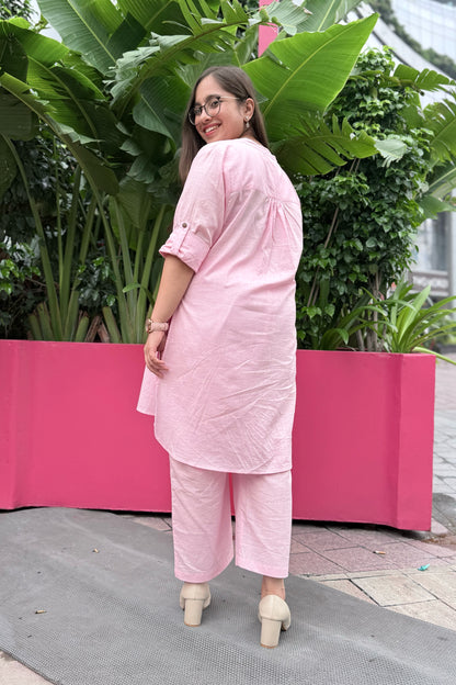 Petal Pink Kurta Co-ord Set