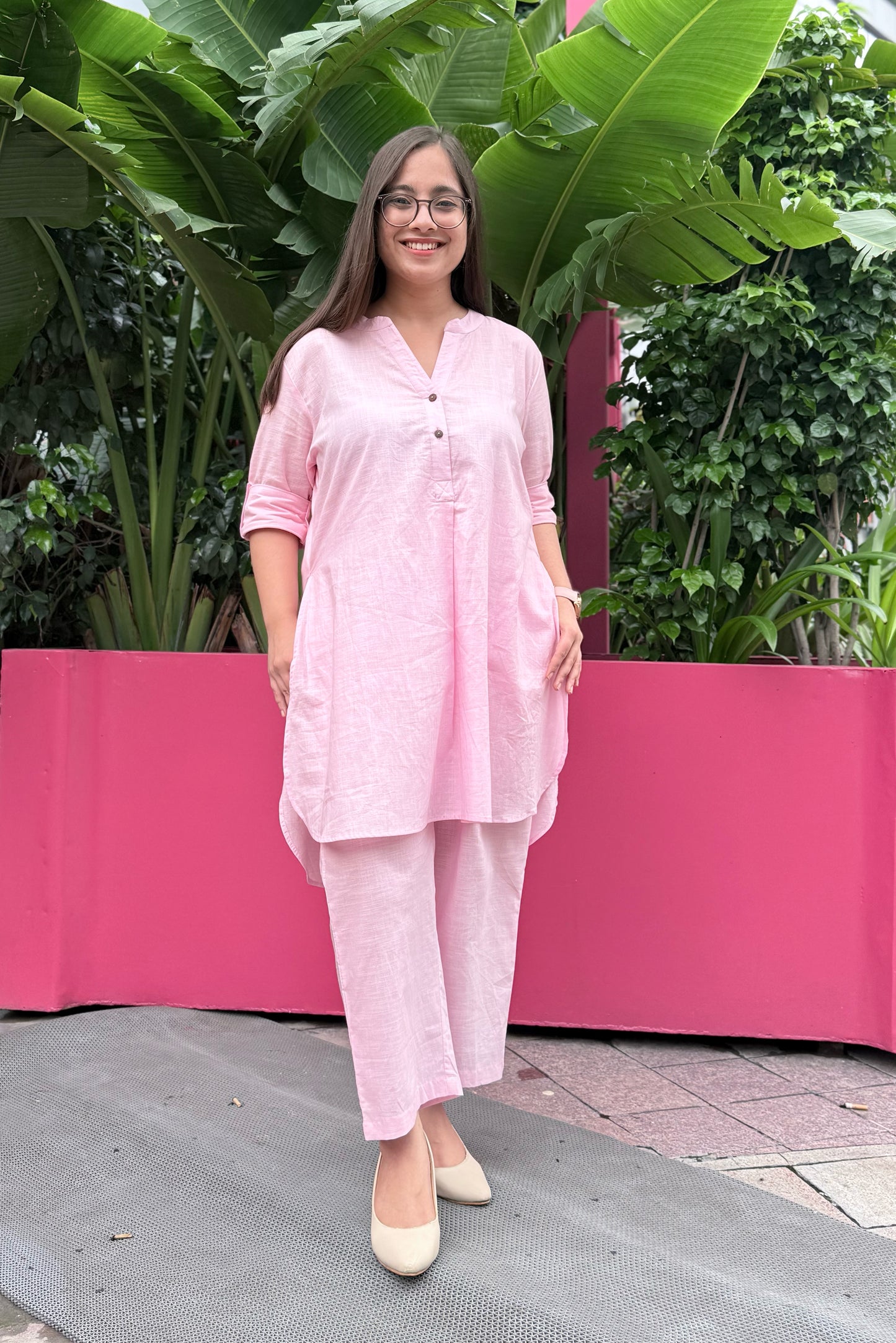 Petal Pink Kurta Co-ord Set