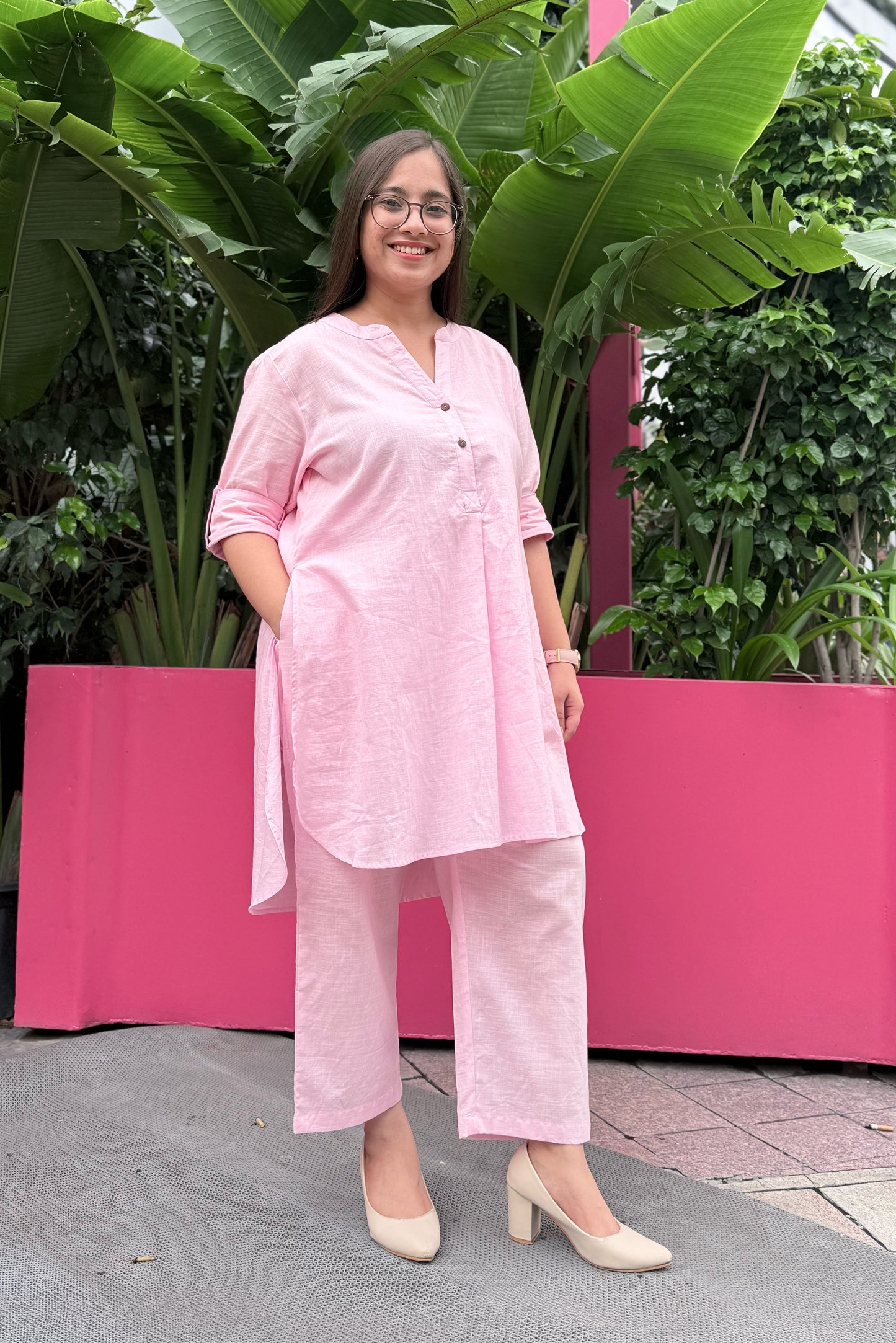 Petal Pink Kurta Co-ord Set