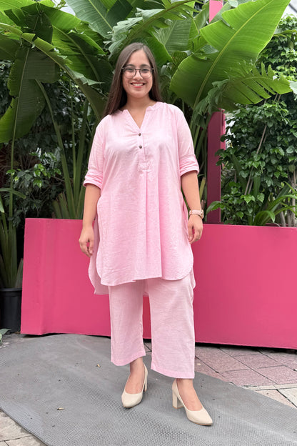 Petal Pink Kurta Co-ord Set