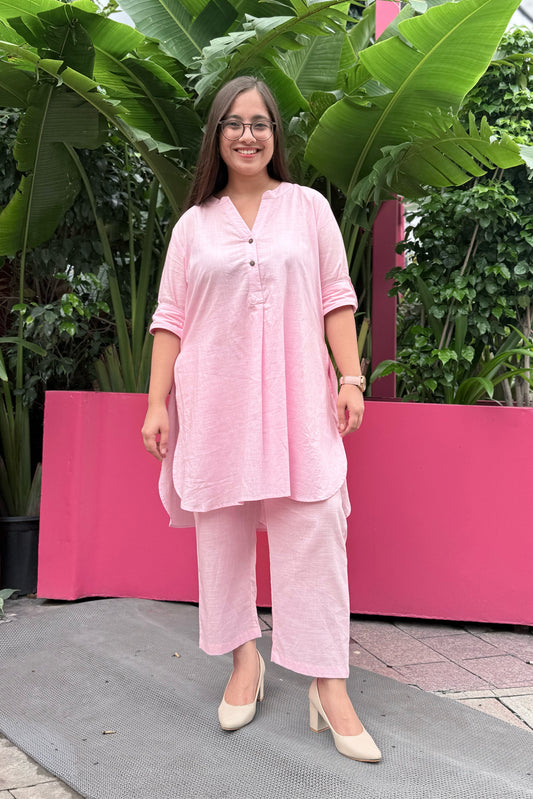 Petal Pink Kurta Co-ord Set